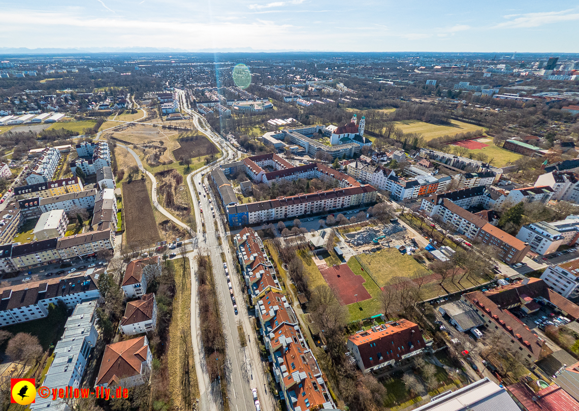 20.02.2023 - der Hachinger Bach zwischen Berg am Laim und Neuperlach